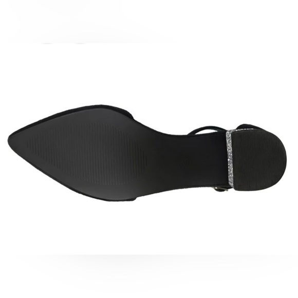 Journee Collection Mandy Glitter Heels in black size 9 - Picture 3 of 4